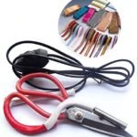 Temperature Control Electric Heating Scissors, Tailor Fabric Cutter Tools, Heat Cutter, Cut Ribbon Tools