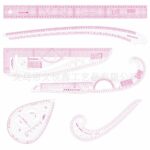 Plastic French Curves,12 Rulers Set For Drafting,pattern making,drawing....